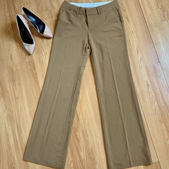 Camel/Tan Straight-leg Dress Pants - Picture 2 of 5